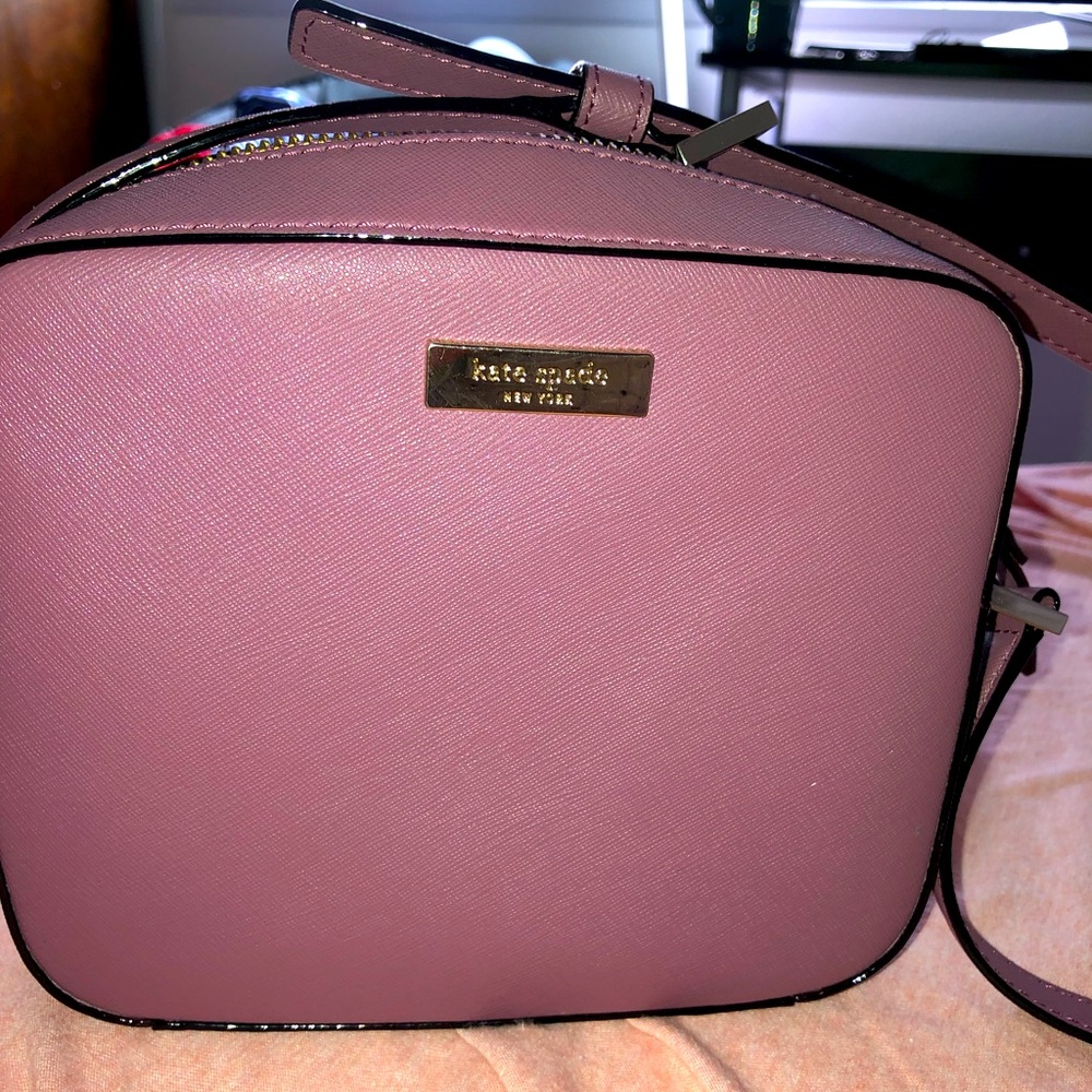 Kate Spade Crossbody Camera bag- dusty rose in color